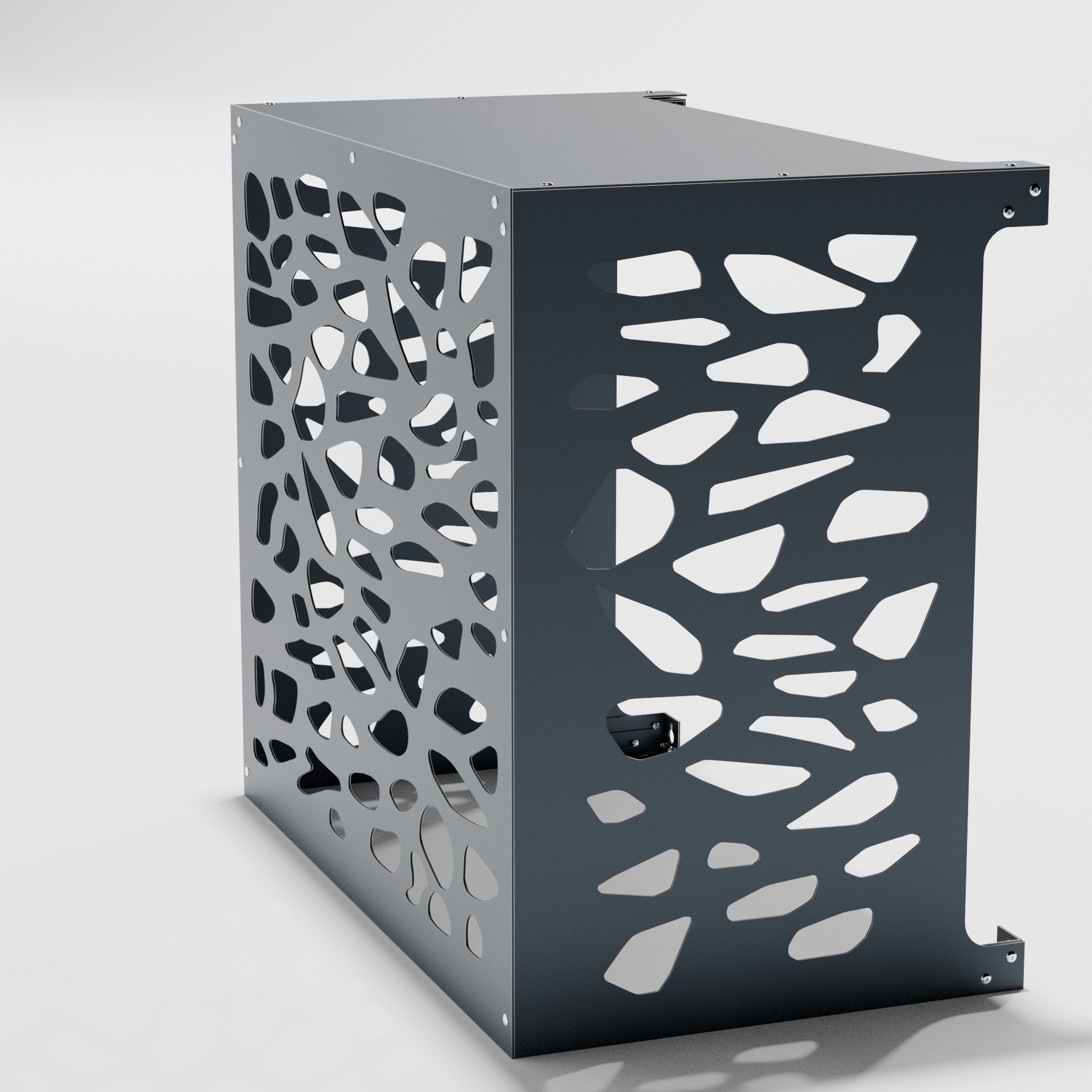 Cache climatiseur extérieur Pierres Anthracite