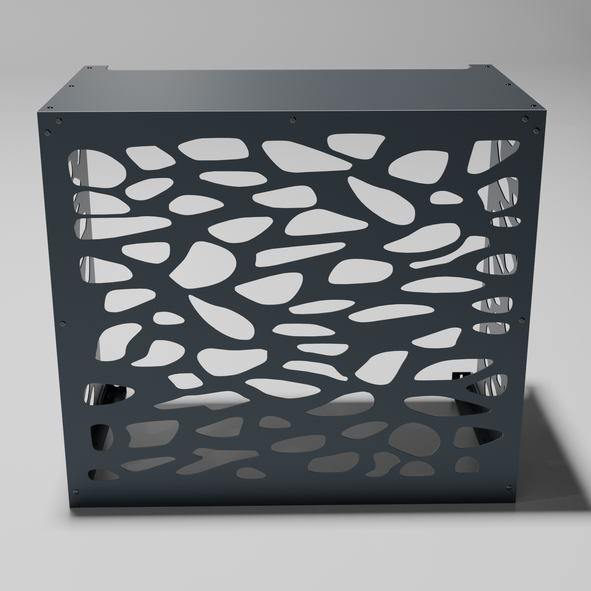 Cache climatiseur extérieur Pierres Anthracite