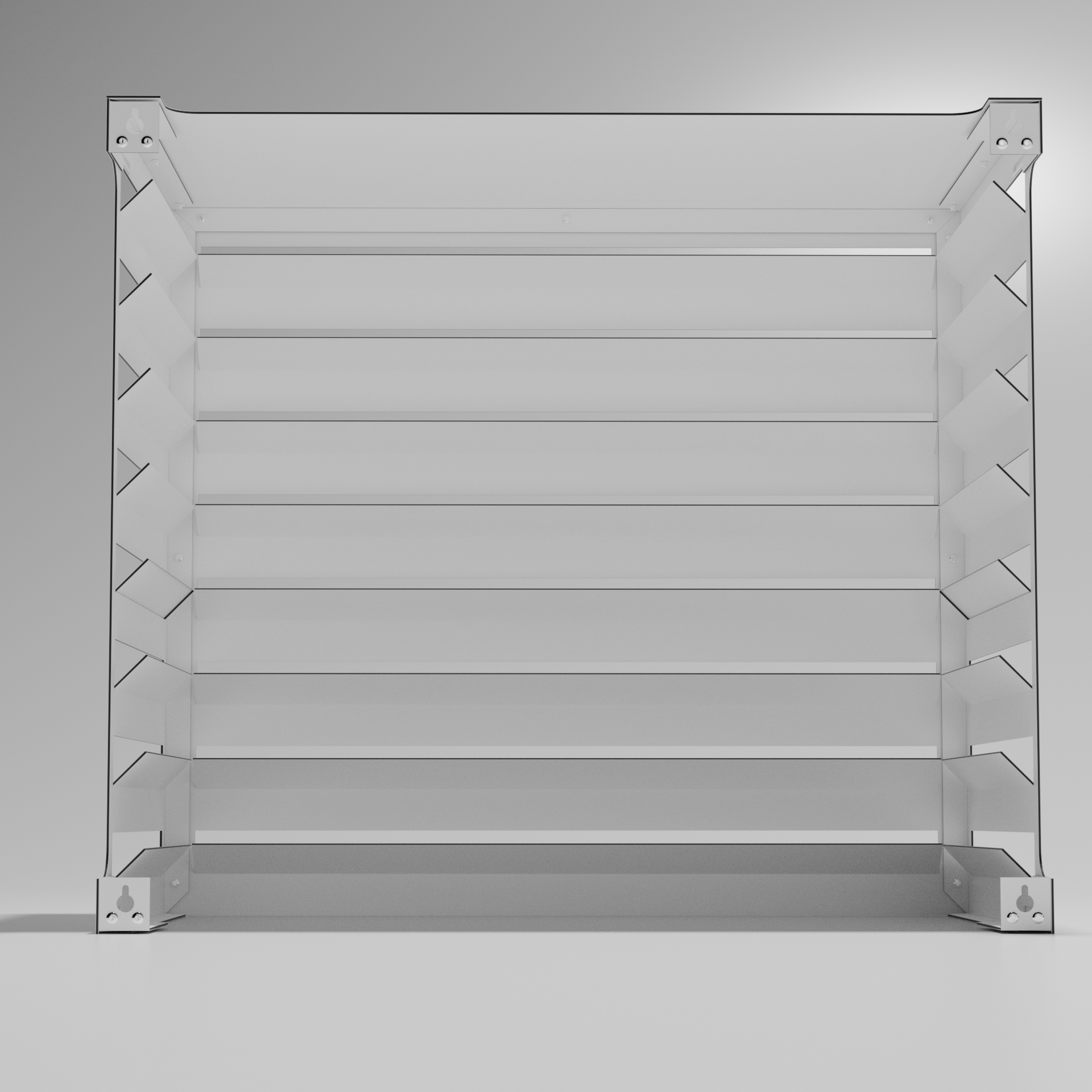 Cache climatiseur extérieur Ajouré Blanc