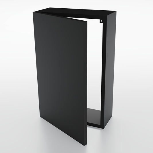 Cache tableau électrique noir "SUR MESURE"