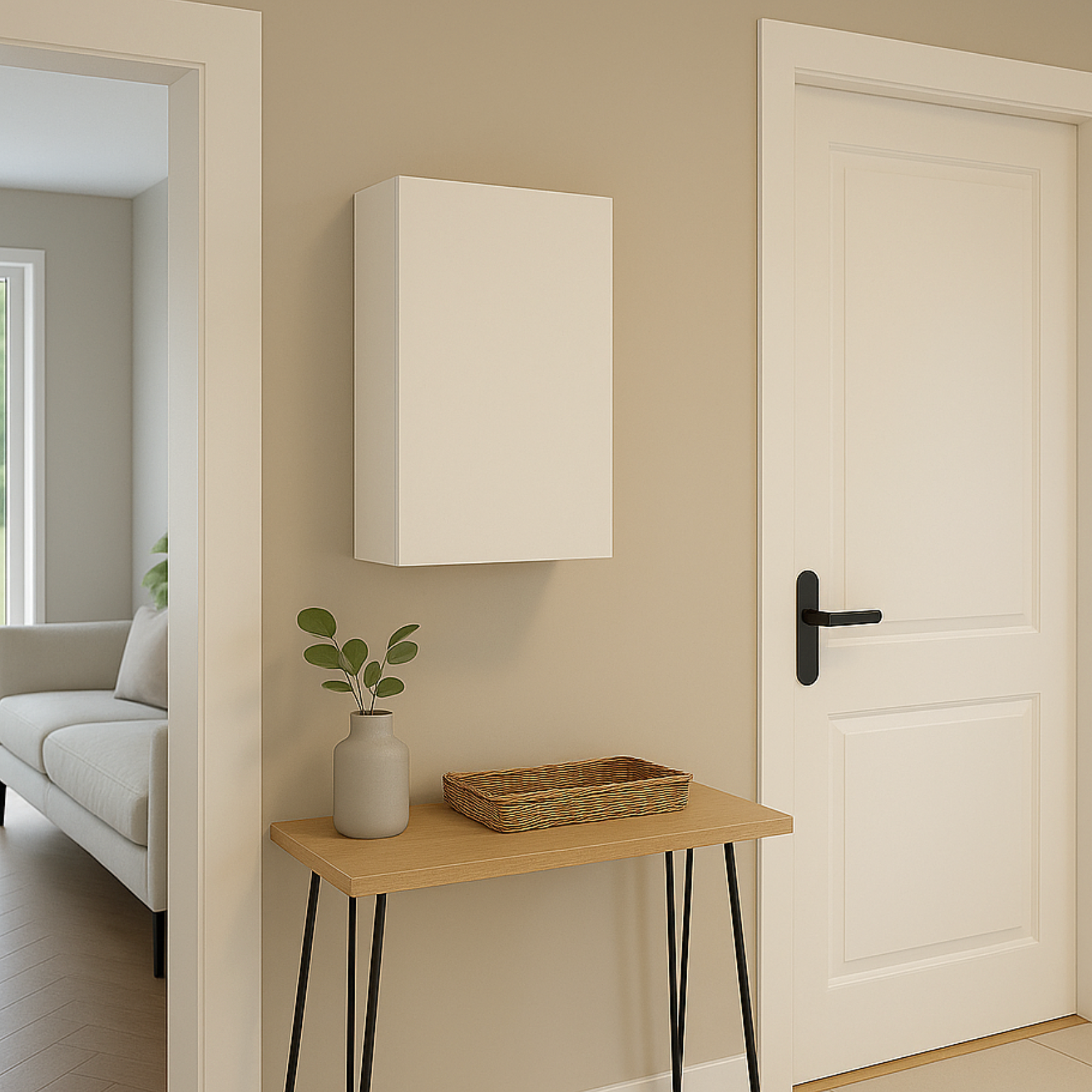 Cache tableau électrique Blanc