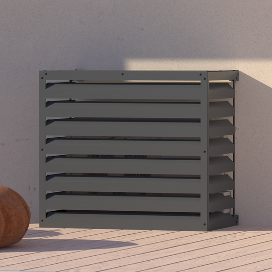 Cache climatiseur extérieur Ajouré Anthracite - Clim-Box