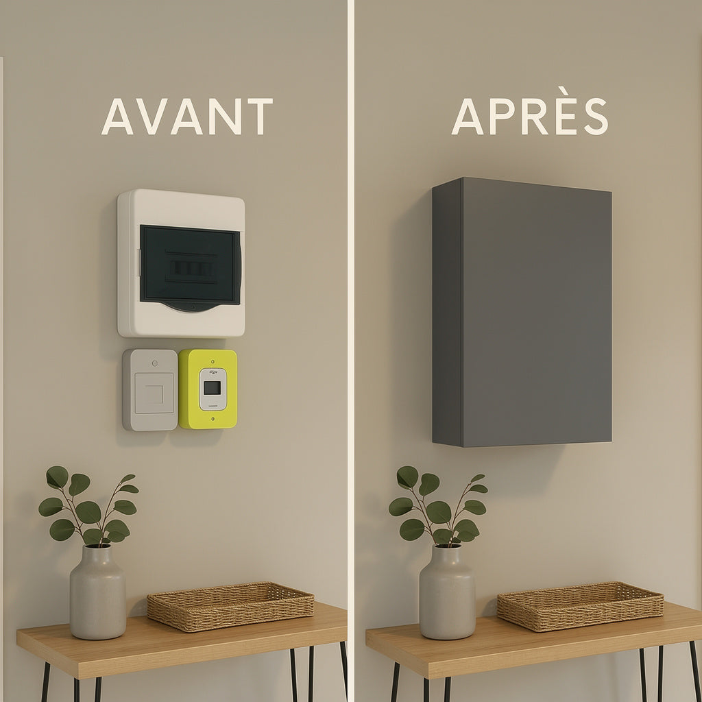 Cache tableau électrique Anthracite