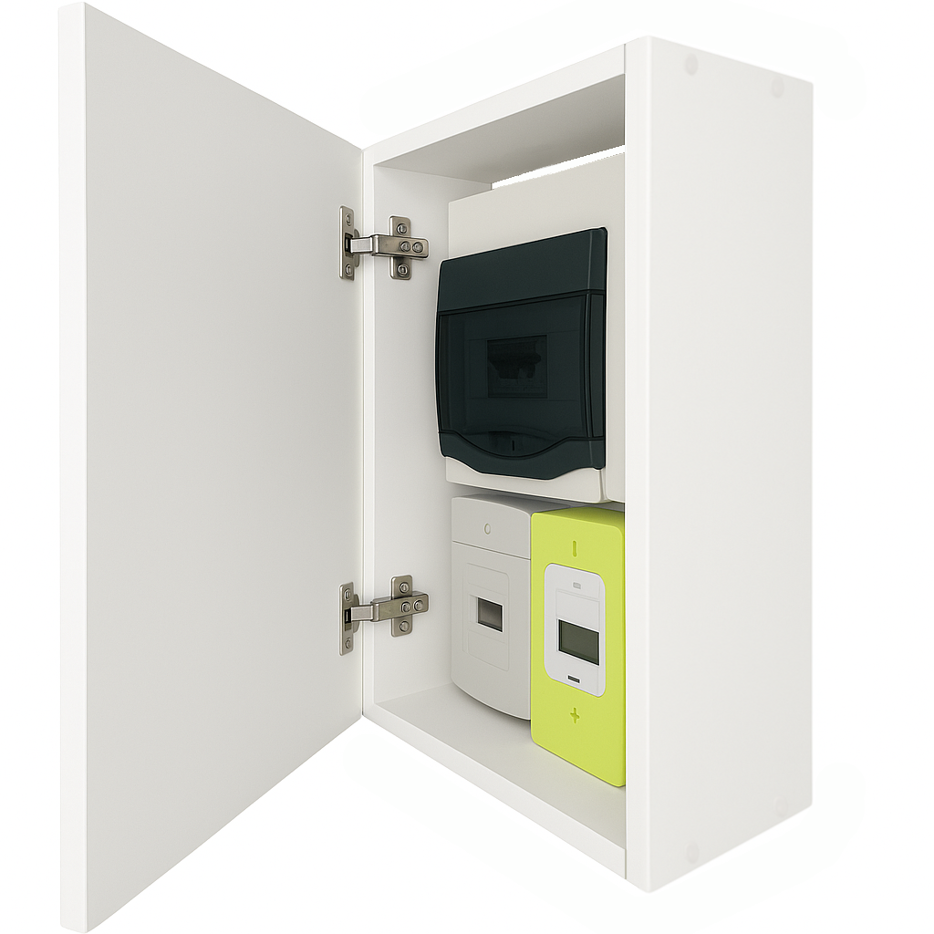 Cache tableau électrique Blanc