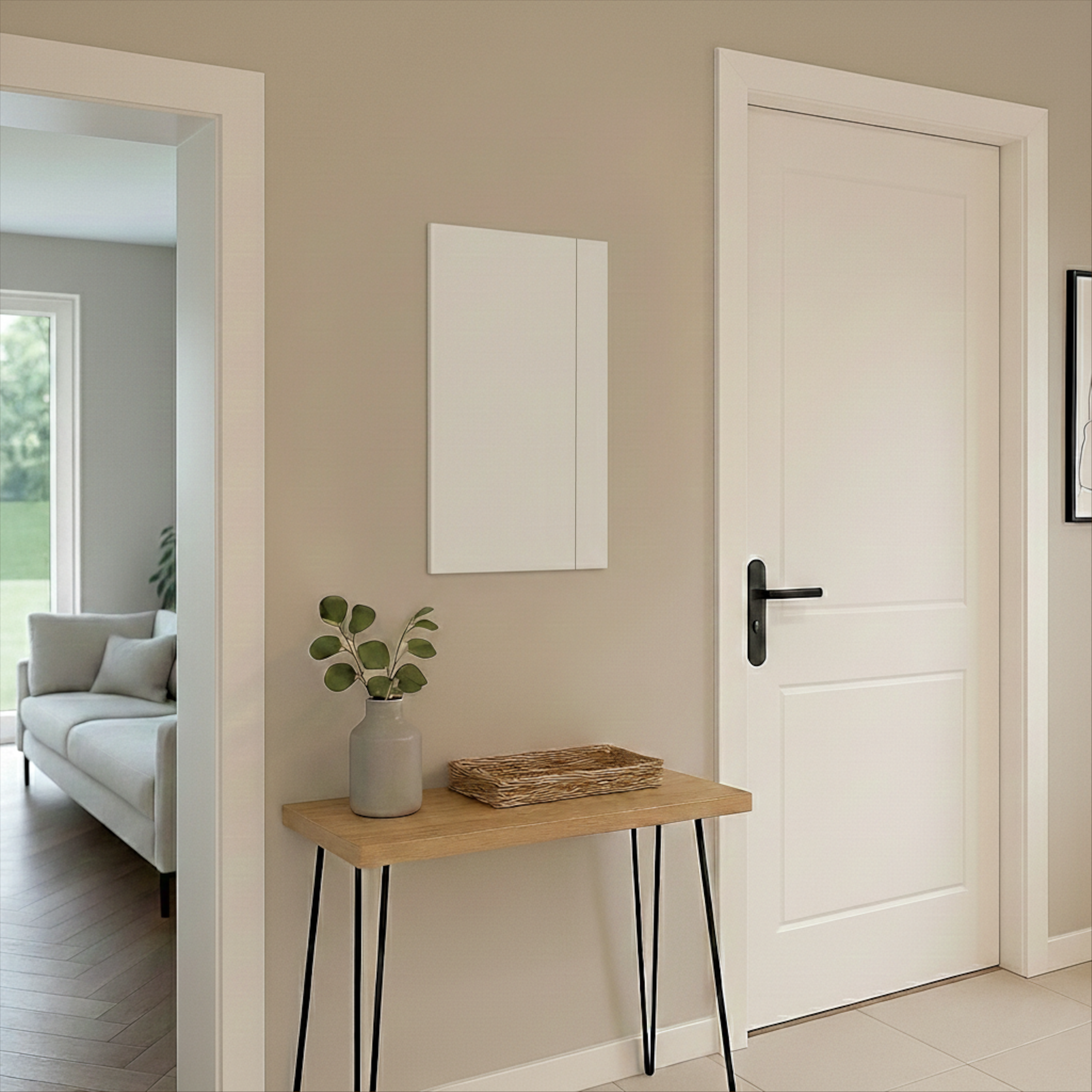 Porte tableau électrique encastré blanc "SUR MESURE"